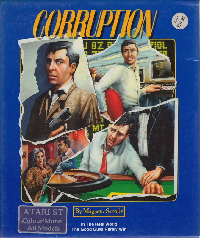 Corruption box art for ZX Spectrum